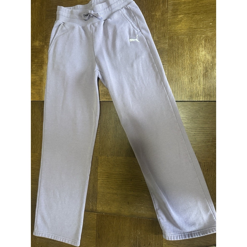 Puma Ladies' Size S Fleece Straight Leg Pant Purple